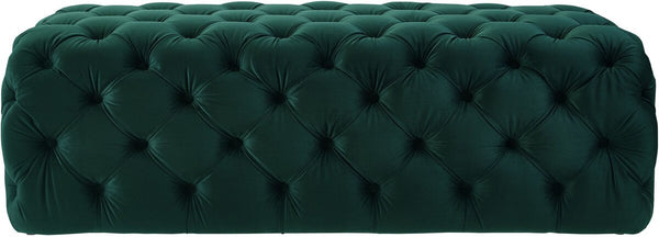 Kaylee Jumbo Green Velvet Ottoman Model: TOV-O66