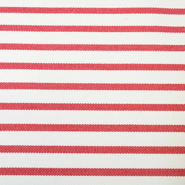 Saint Tropez Pearl and Red Striped Stuffed Outdoor Armchair Model: TOV-O68848