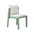 Nancy Mint Green and Cream Outdoor Dining Chair Model: TOV-O68854