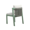 Nancy Mint Green and Cream Outdoor Dining Chair Model: TOV-O68854
