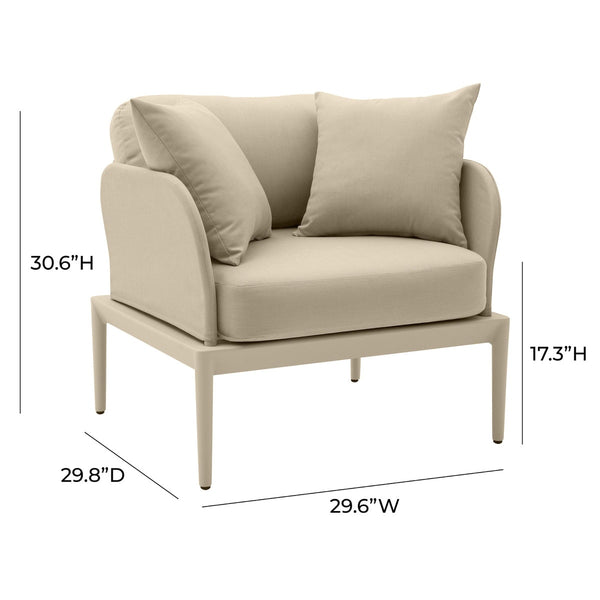 Kapri Taupe Outdoor Armchair Model: TOV-O68889