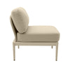 Kapri Taupe Modular Outdoor Armless Chair Model: TOV-O68892