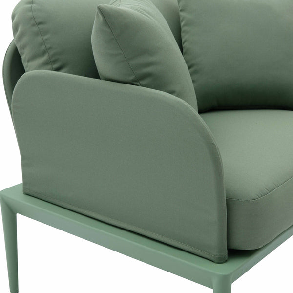 Kapri Moss Green Outdoor Armchair Model: TOV-O68894