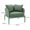 Kapri Moss Green Outdoor Armchair Model: TOV-O68894