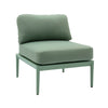 Kapri Moss Green Modular Outdoor Armless Chair Model: TOV-O68897