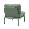 Kapri Moss Green Modular Outdoor Armless Chair Model: TOV-O68897