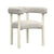 Jackie Cream Outdoor Textured Dining Chair Model: TOV-O68958