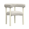 Jackie Cream Outdoor Textured Dining Chair Model: TOV-O68958
