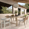 Jackie Cream Outdoor Textured Dining Chair Model: TOV-O68958