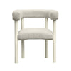 Jackie Cream Outdoor Textured Dining Chair Model: TOV-O68958
