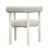 Jackie Cream Outdoor Textured Dining Chair Model: TOV-O68958