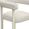 Jackie Cream Outdoor Textured Dining Chair Model: TOV-O68958