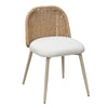 Alexa Cream Performance Fabric Outdoor Dining Chair Model: TOV-O68959