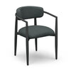 Annika Black Textured Outdoor Dining Arm Chair Model: TOV-O69107