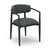 Annika Black Textured Outdoor Dining Arm Chair Model: TOV-O69107