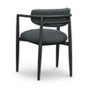 Annika Black Textured Outdoor Dining Arm Chair Model: TOV-O69107