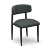 Annika Black Textured Outdoor Dining Side Chair Model: TOV-O69109