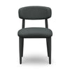 Annika Black Textured Outdoor Dining Side Chair Model: TOV-O69109