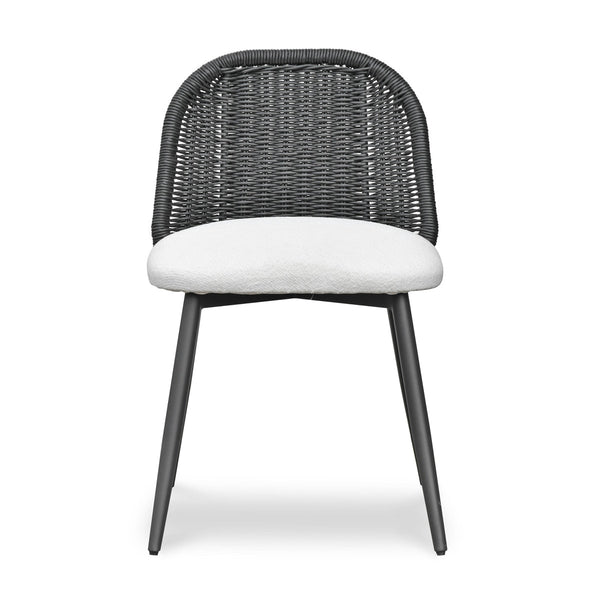 Alexa Black Rattan Performance Fabric Dining Chair Model: TOV-O69284