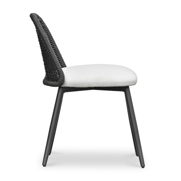 Alexa Black Rattan Performance Fabric Dining Chair Model: TOV-O69284