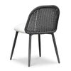 Alexa Black Rattan Performance Fabric Dining Chair Model: TOV-O69284