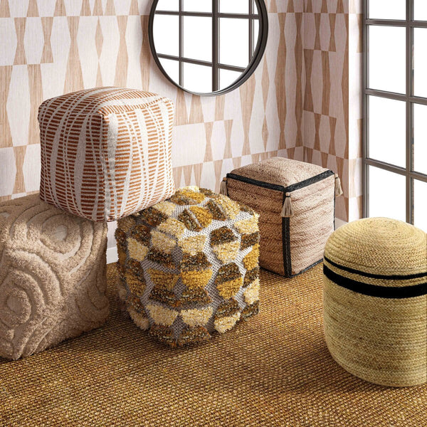 Miranda Knitted Pouf Model: TOV-OC18534