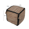 Briana Braided Pouf Model: TOV-OC18536