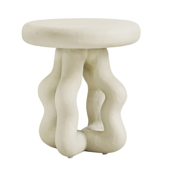 Maddie Cream Textured Side Table Model: TOV-OC18623