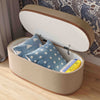 Olivier Ivory Boucle Oval Storage Ottoman Model: TOV-OC18723