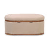 Olivier Ivory Boucle Oval Storage Ottoman Model: TOV-OC18723