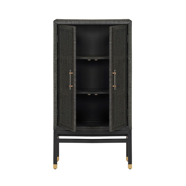 Amara Charcoal Woven Rattan Cabinet Model: TOV-OC21017