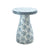 Halio Blue Floral Shell Side Table Model: TOV-OC54310