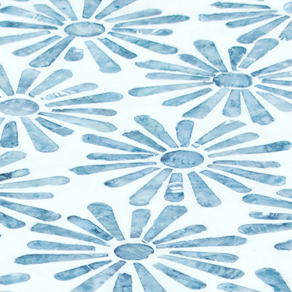 Halio Blue Floral Shell Side Table Model: TOV-OC54310