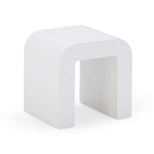 Hump White Side Table Model: TOV-OC54367