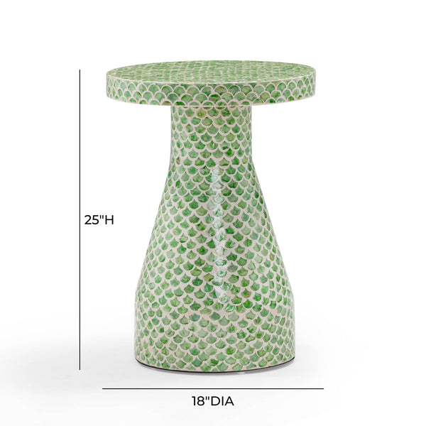 Halio Green Shell Side Table Model: TOV-OC54402