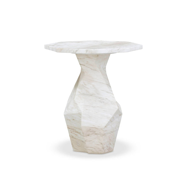 Esme Faux Marble Indoor / Outdoor Round Side Table Model: TOV-OC54415