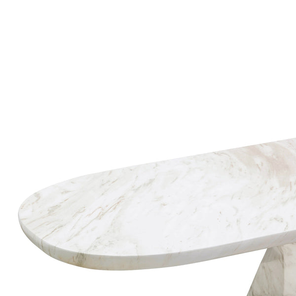 Esme Faux Marble Indoor / Outdoor Long Console Table Model: TOV-OC54417
