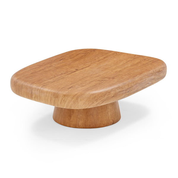 Darial Wood Grain Pattern Indoor/Outdoor Coffee Table Model: TOV-OC54469