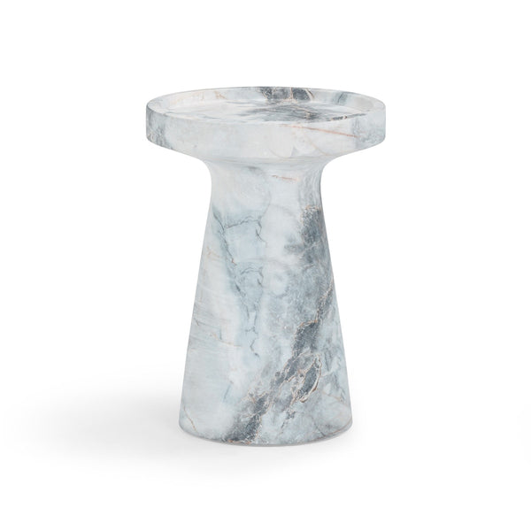 Zara Aegean Marble Indoor / Outdoor Side Table Model: TOV-OC54478