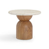 Cynthia Travertine Concrete Indoor / Outdoor Side Table Model: TOV-OC54483