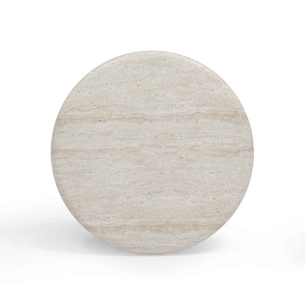 Cynthia Travertine Concrete Indoor / Outdoor Side Table Model: TOV-OC54483