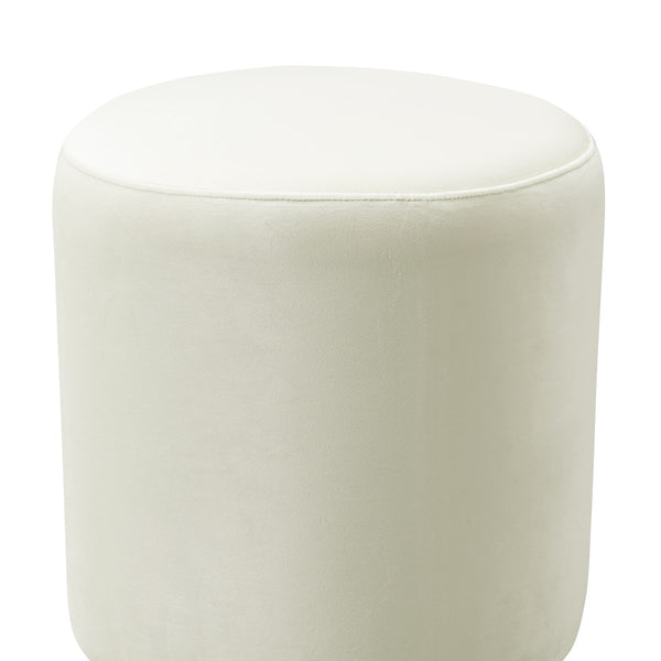 Opal Cream Velvet Ottoman with Gold Base Model: TOV-OC6156