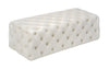 Kaylee Cream Velvet Ottoman Model: TOV-OC6314