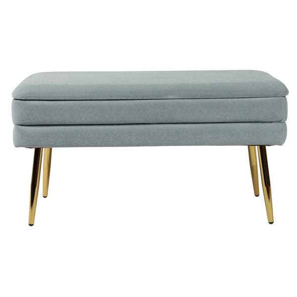 Ziva Sea Blue Storage Bench Model: TOV-OC6466