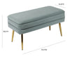 Ziva Sea Blue Storage Bench Model: TOV-OC6466