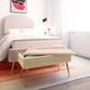 Ziva Cream Storage Bench Model: TOV-OC6467