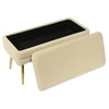 Ziva Cream Storage Bench Model: TOV-OC6467
