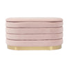 Lillian Blush Velvet Storage Bench Model: TOV-OC68151