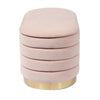 Lillian Blush Velvet Storage Bench Model: TOV-OC68151