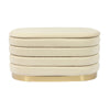 Lillian Cream Velvet Storage Bench Model: TOV-OC68153